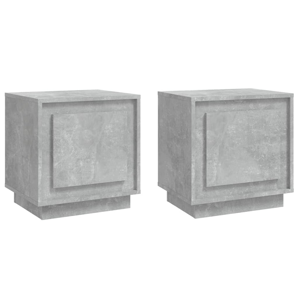 Nachttische 2er Set Betongrau