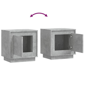 Nachttische 2er Set Betongrau