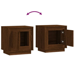 Nachttisch Braun Eichenoptik 44x35x45 cm
