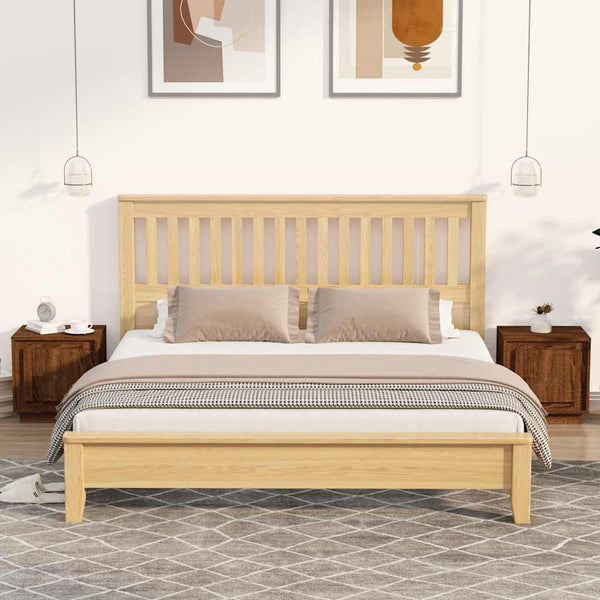 Nachttische 2er Set Braun Eichenoptik