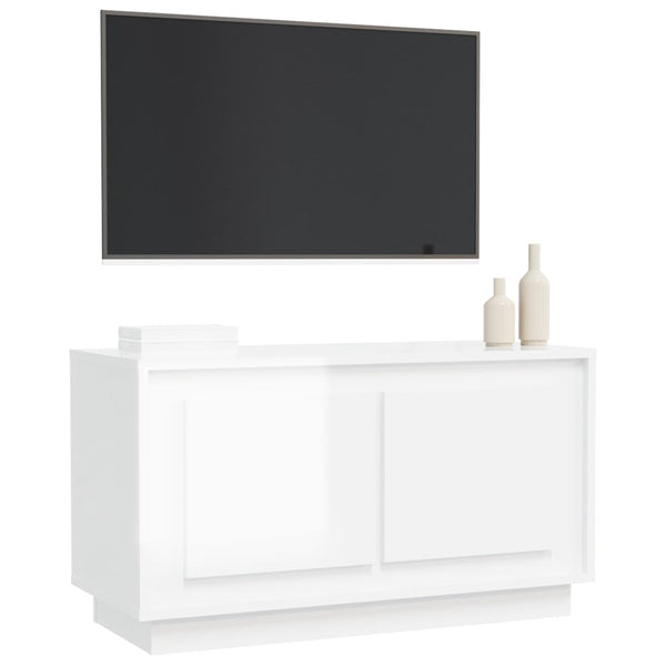 TV-Schrank Hochglanz Weiß 80x35x45cm