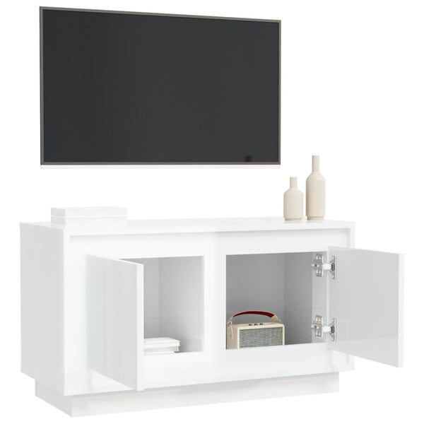 TV-Schrank Hochglanz Weiß 80x35x45cm