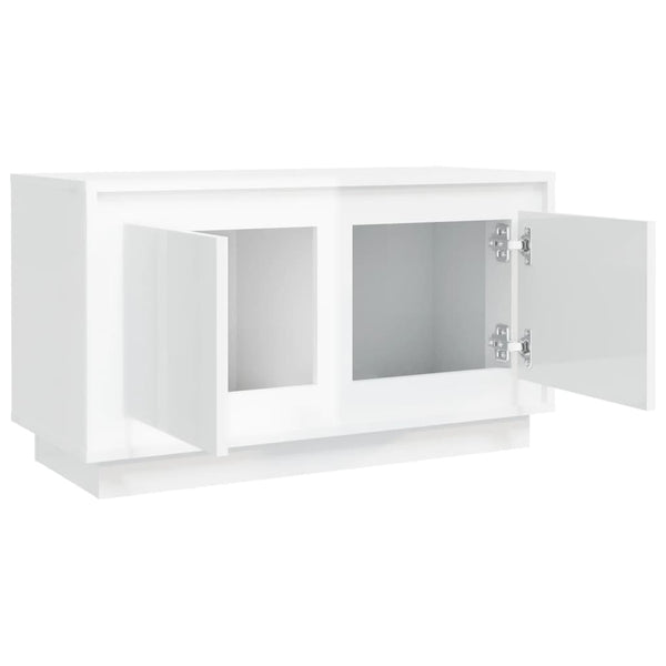 TV-Schrank Hochglanz Weiß 80x35x45cm
