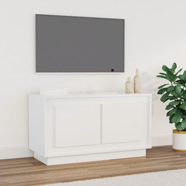 TV-Schrank Hochglanz Weiß 80x35x45cm