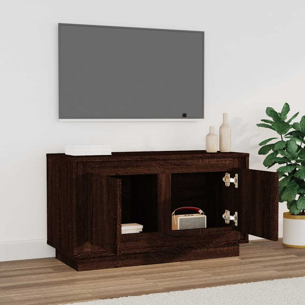 TV-Schrank Braun Eichen-Optik 80 cm