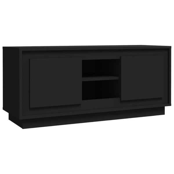 Schwarzer TV-Schrank 102 cm