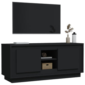 Schwarzer TV-Schrank 102 cm
