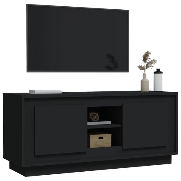 Schwarzer TV-Schrank 102 cm