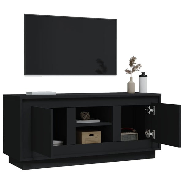 Schwarzer TV-Schrank 102 cm
