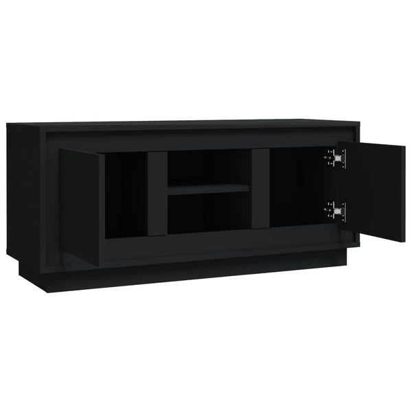 Schwarzer TV-Schrank 102 cm