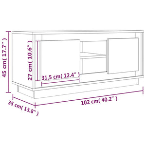 Schwarzer TV-Schrank 102 cm