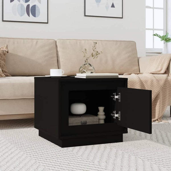 Schwarzer Couchtisch 51x50 cm