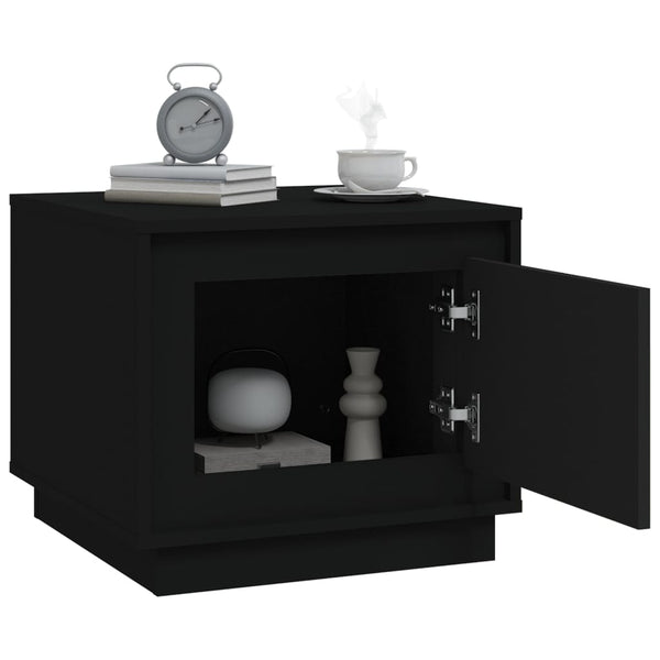 Schwarzer Couchtisch 51x50 cm