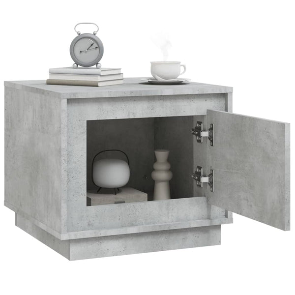 Betongrauer Couchtisch 51x50 cm