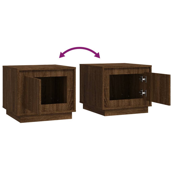 Couchtisch Braun Eichenoptik 51x50 cm