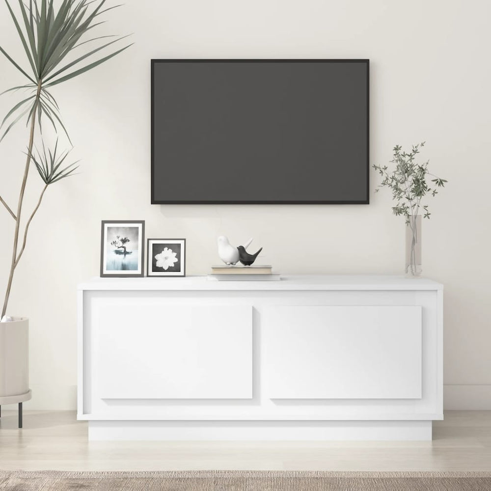 vidaXL Coffee Table White 102x50x44 cm Engineered Wood