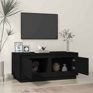 Schwarzer Couchtisch 102x50 cm