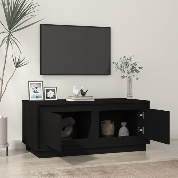 Schwarzer Couchtisch 102x50 cm