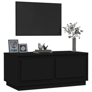 Schwarzer Couchtisch 102x50 cm