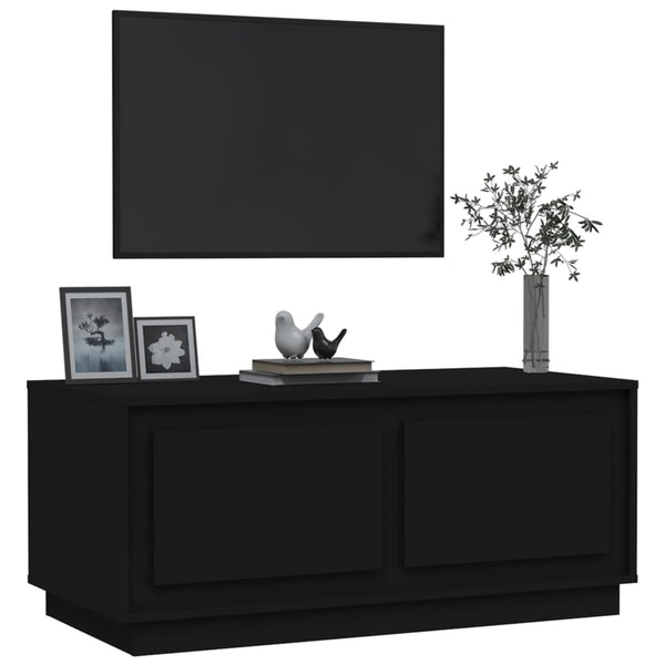 Schwarzer Couchtisch 102x50 cm