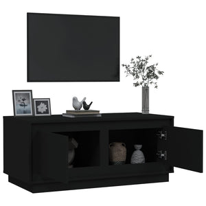 Schwarzer Couchtisch 102x50 cm