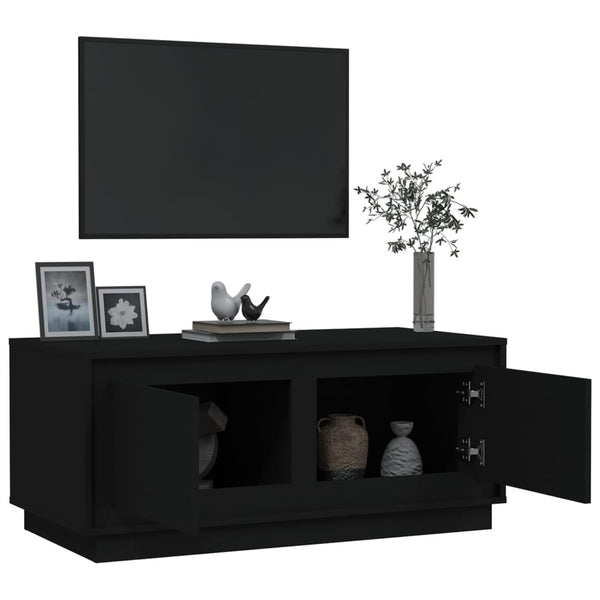 Schwarzer Couchtisch 102x50 cm