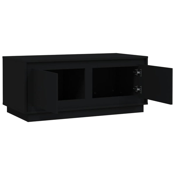 Schwarzer Couchtisch 102x50 cm
