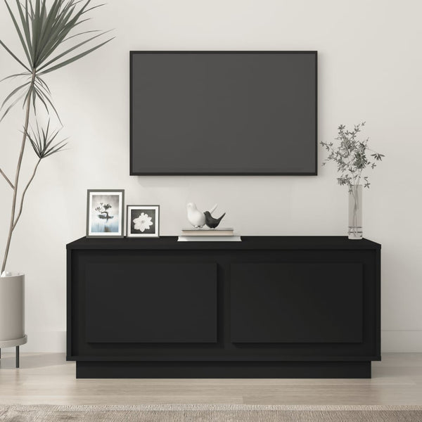 Schwarzer Couchtisch 102x50 cm