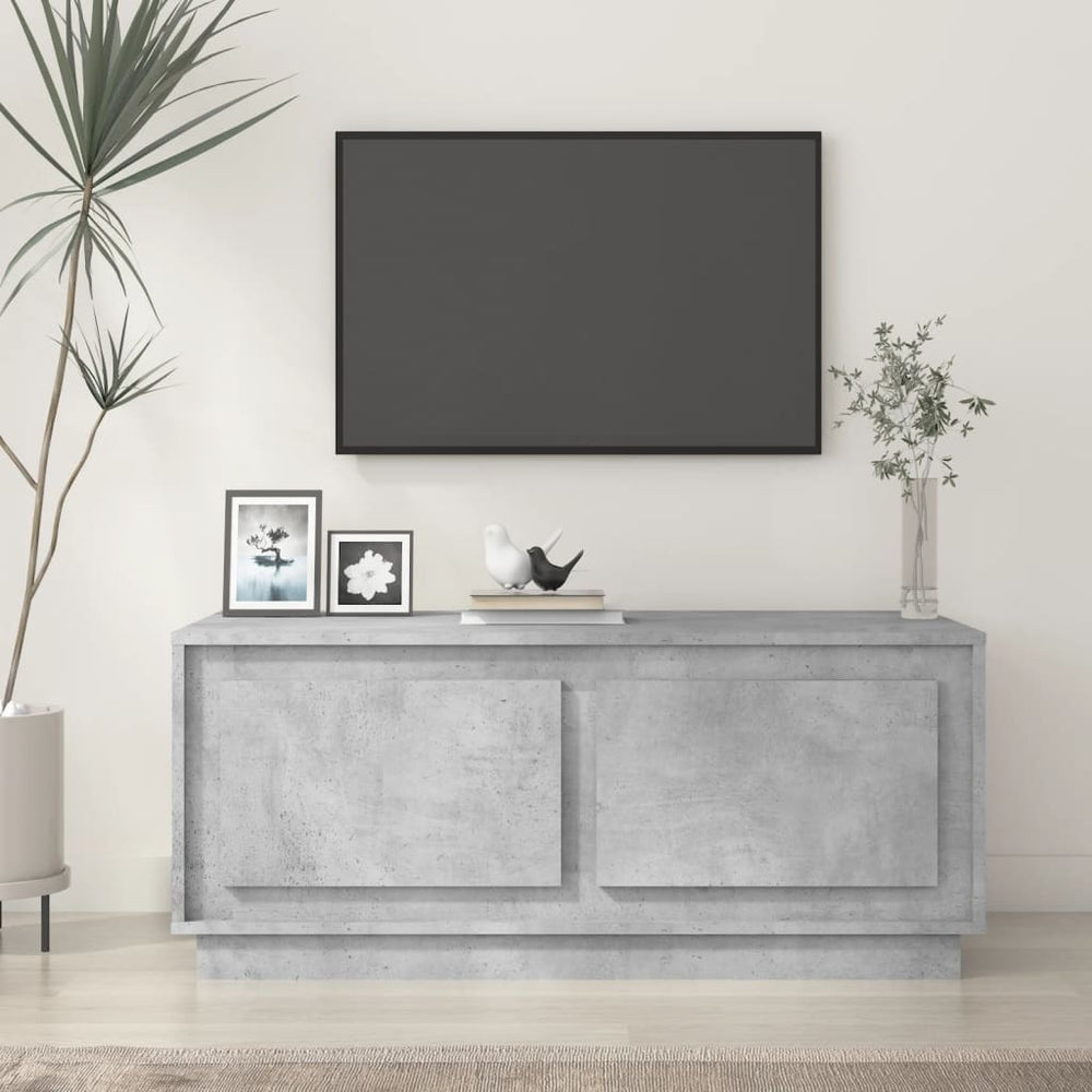 Betongrauer Couchtisch 102x50 cm