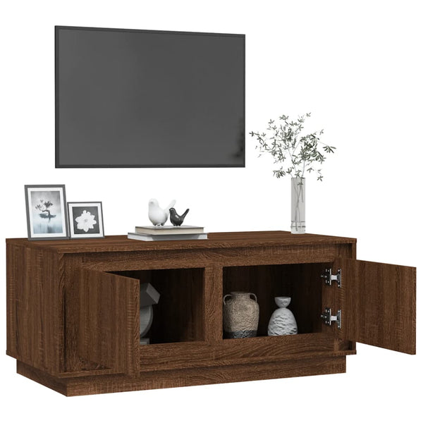 Couchtisch Braun Eichenoptik 102x50 cm
