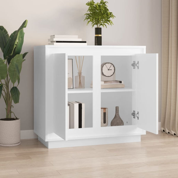 Weißes Sideboard 80 cm Holzwerkstoff