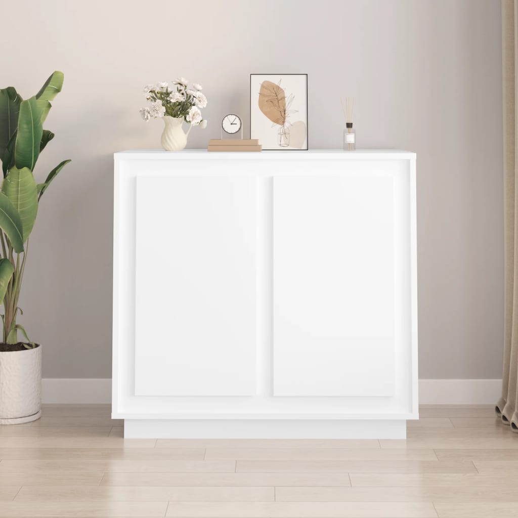 Weißes Sideboard 80 cm Holzwerkstoff