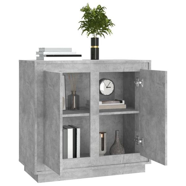 Betongraues Sideboard 80x34x75 cm