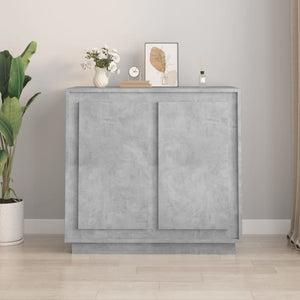 Betongraues Sideboard 80x34x75 cm