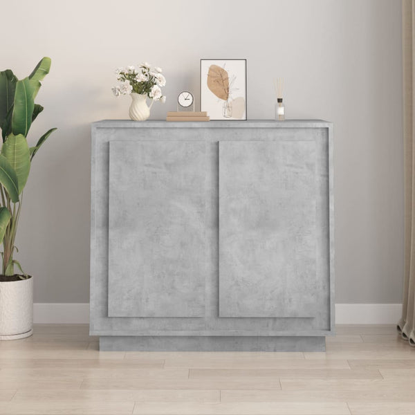 Betongraues Sideboard 80x34x75 cm