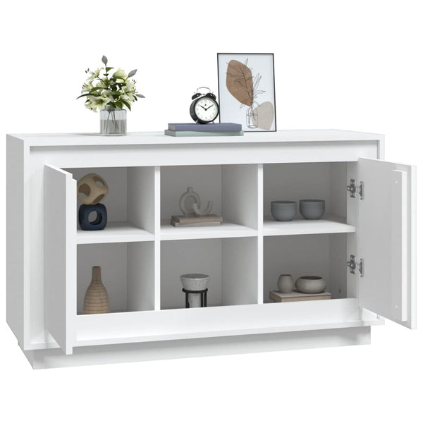 Weißes Sideboard 102 cm Holzwerkstoff