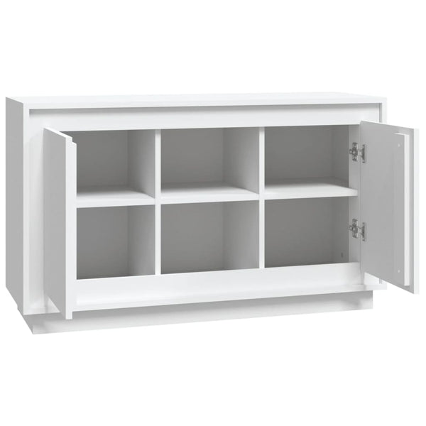 Weißes Sideboard 102 cm Holzwerkstoff