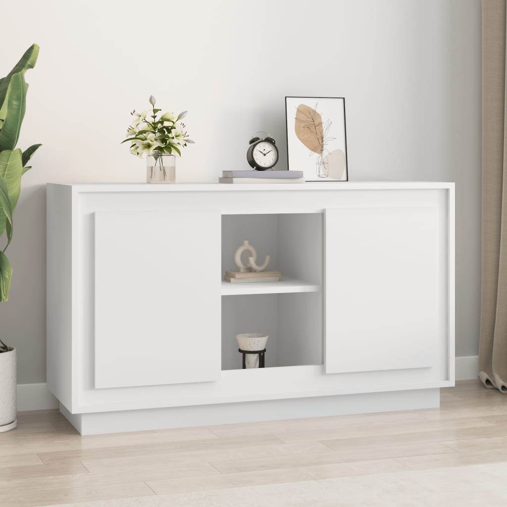 Weißes Sideboard 102 cm Holzwerkstoff