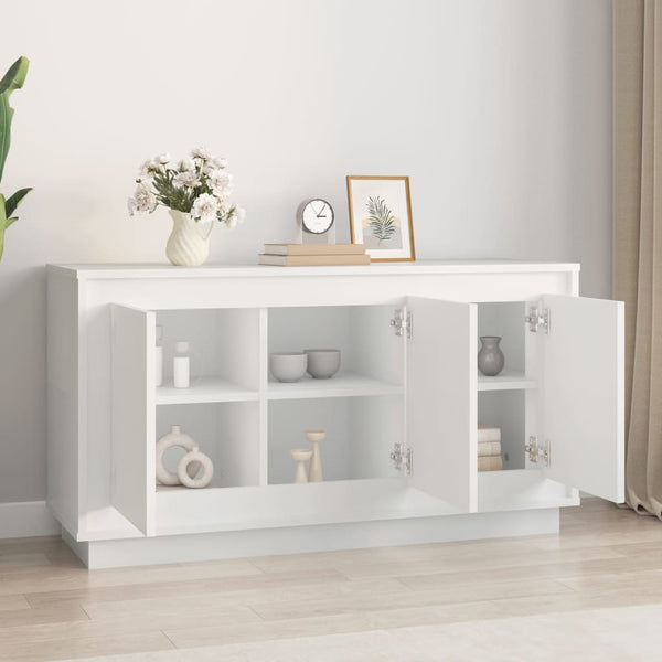 Weißes Sideboard 102 cm Holzwerkstoff