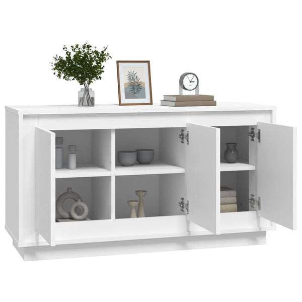 Weißes Sideboard 102 cm Holzwerkstoff