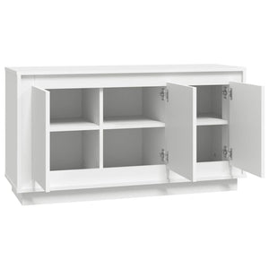Weißes Sideboard 102 cm Holzwerkstoff