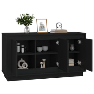 Schwarzes Sideboard 102x35x55cm