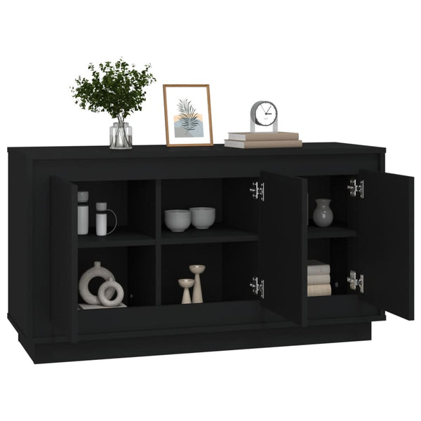Schwarzes Sideboard 102x35x55cm
