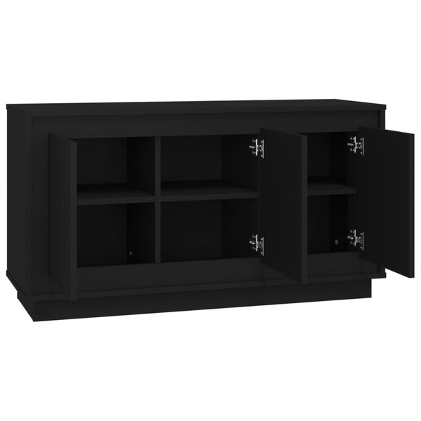 Schwarzes Sideboard 102x35x55cm