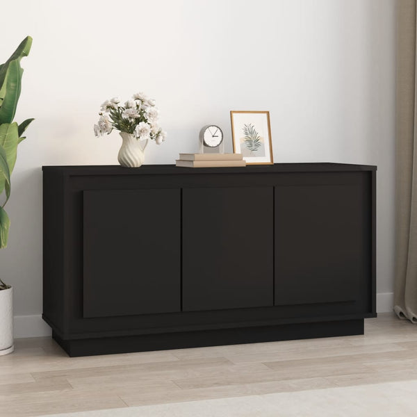 Schwarzes Sideboard 102x35x55cm