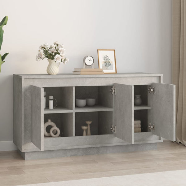 Betongraues Sideboard 102x35x55 cm