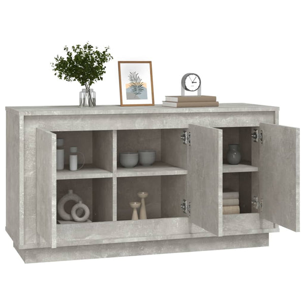Betongraues Sideboard 102x35x55 cm