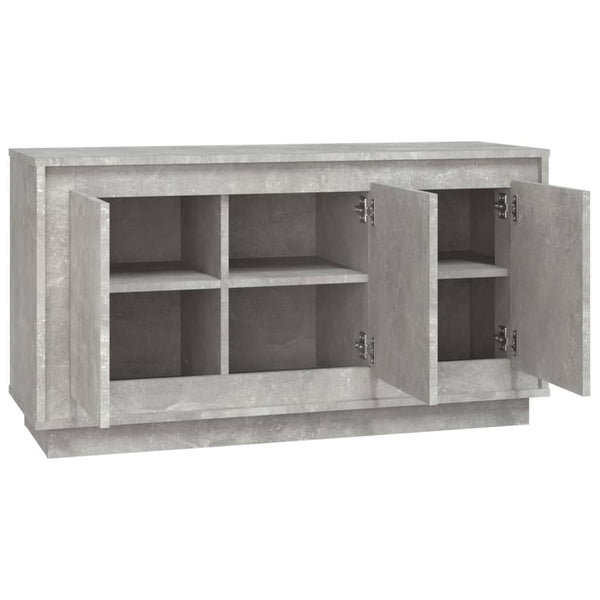 Betongraues Sideboard 102x35x55 cm
