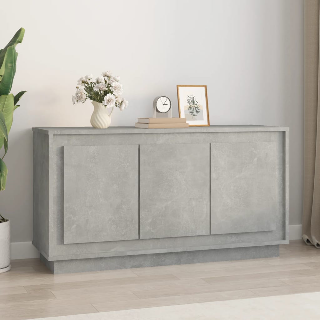 Betongraues Sideboard 102x35x55 cm