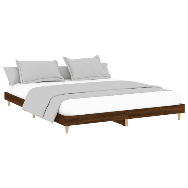 Bettgestell Braun Eiche 160x200 cm